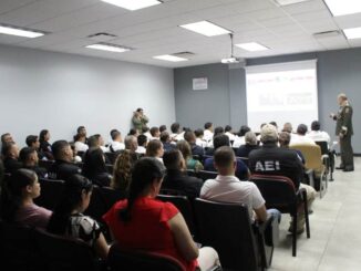 Brindan conferencia sobre seguridad nacional a Fiscalía Occidente y Policía Municipal