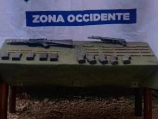 Operativo Conjunto desmantela campamento y asegura armamento en la sierra de Madera