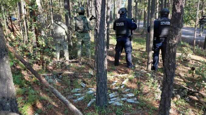 Asegura célula BOI 33 artefactos explosivos en Guadalupe y Calvo