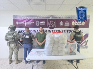 En cateo en el Cerro de la Cruz detienen a vendedor de drogas con metanfetamina y marihuana