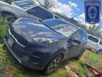 Recupera AEI camioneta que fue robada en el municipio de Allende