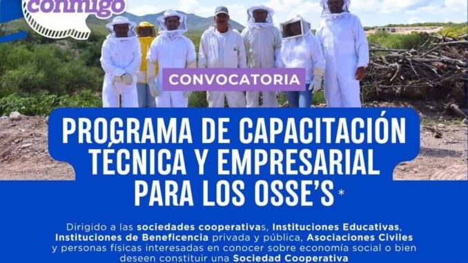 Lanza SIDE convocatoria de capacitación para fortalecer la Economía Social