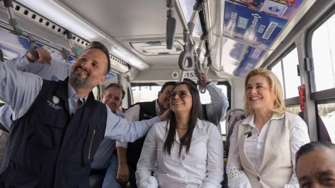 Maru Campos pone en marcha 9 estaciones más del BRT-1 en Ciudad Juárez