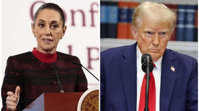 Sheinbaum pide a Trump reconocer que EE.UU. tiene “un problema grave de consumo de drogas”