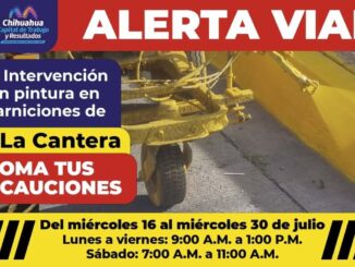 Conduce con precaución, pintará Municipio guarniciones de la avenida La Cantera