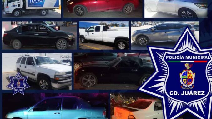 Recuperan 10 vehículos con reporte de robo en dos días