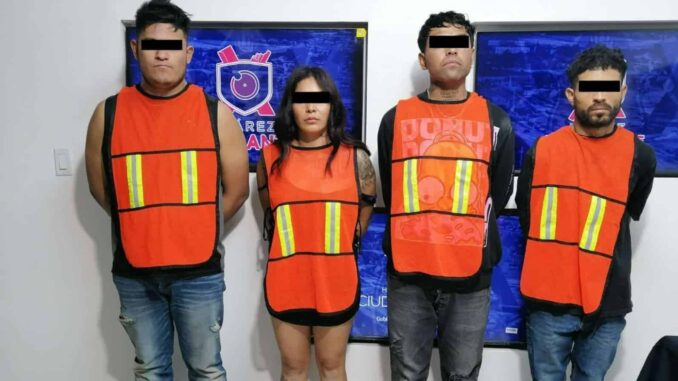 Detienen a cuatro narcomenudistas con cristal