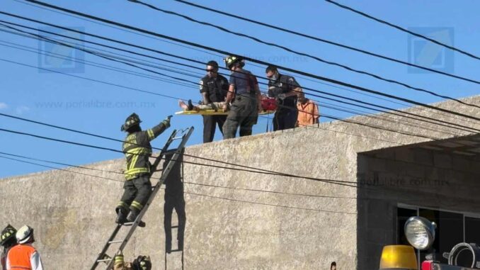 Trabajador resulta electrocutado en la colonia El Porvenir
