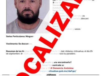 Localiza Fiscalía a masculino reportado ausente en Aldama