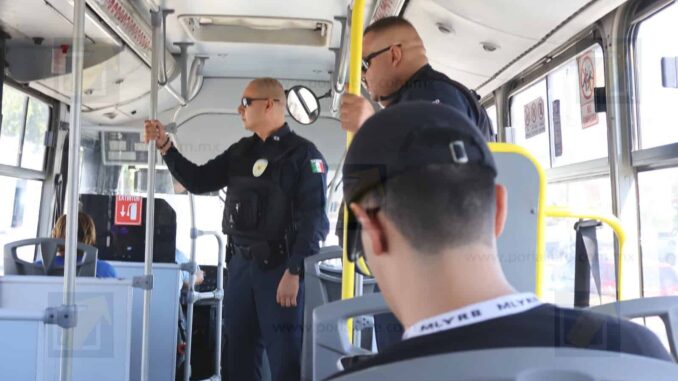 Refuerzan policías municipales vigilancia en unidades y estaciones del Bowí