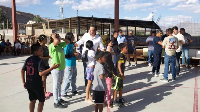 Visita Marco Bonilla el Comedor Comunitario de Lomas de Poleo en Ciudad Juárez
