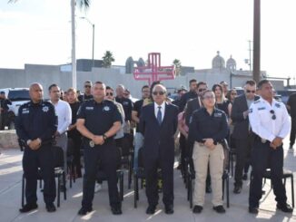 Recuerda Fiscalía de Distrito Zona Norte durante acto cívico, a MP fallecido en días pasados