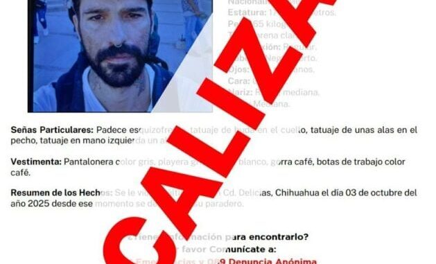 Localiza Fiscalía a hombre con reporte de ausencia en Delicias