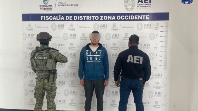 Detiene AEI hombre buscado por violencia familiar en Cuauhtémoc