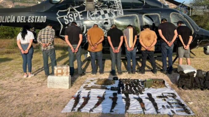 Prisión preventiva a detenidos en Moris con armas, cartuchos y droga