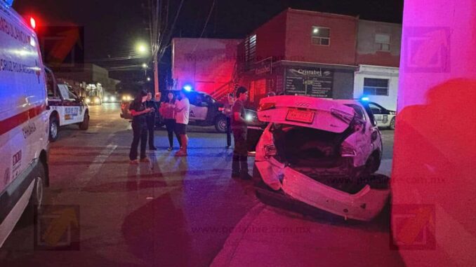 Choque en Fraccionamiento Álamos deja tres menores lesionados