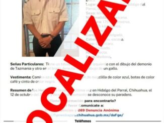 Localiza FGE Zona Sur a hombre con reporte de ausencia en Parral