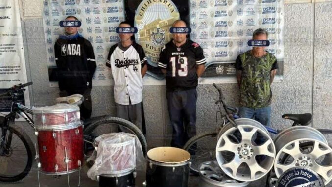 Detienen a cuatro por robo a bodega al norte de la ciudad