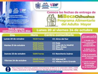 Acude por tu paquete PAAM del 20 al 24 de octubre