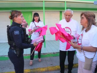 Participa Policía Municipal en jornada contra el cáncer