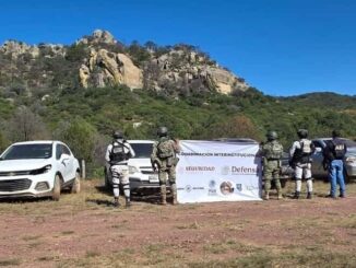 Asegura célula BOII en Moris 9 vehículos, 8 con reporte de robo