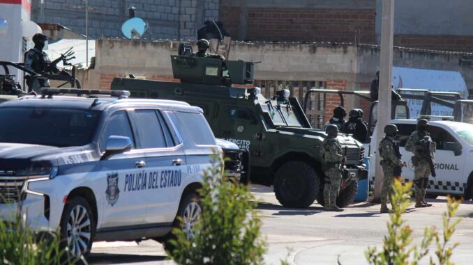 Refuerzan Operativo Conjunto de seguridad en Guachochi con más de 130 elementos y 40 unidades