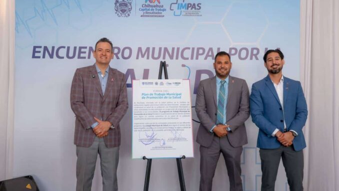 Firma Marco Bonilla plan de trabajo para la promoción de la salud con el COMUSAL