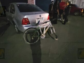 Ciclista alcoholizado es embestido por un vehículo en la avenida Tecnológico