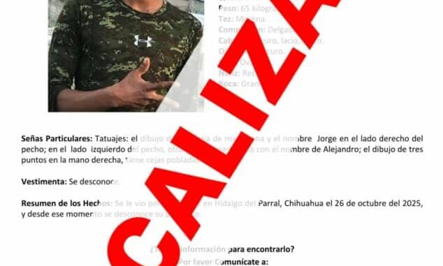 Localiza Fiscalía a joven reportado como ausente en Parral
