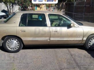 Recuperan agentes de la DSPM un Cadillac con reporte de robo