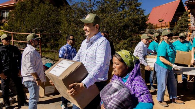 Alcalde Marco Bonilla une esfuerzos para llevar apoyo a familias ralámuli de la Sierra Tarahumara