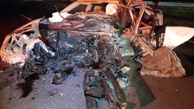 Fallece conductor tras fuerte choque en el seccional de Anáhuac