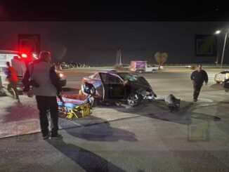 Conductor resulta lesionado tras choque en el periférico R. Almada