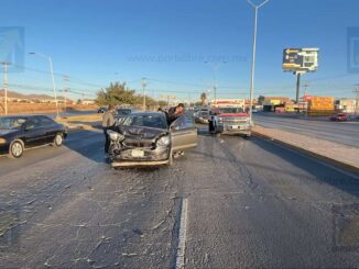 Choque por alcance causa congestionamiento en avenida Los Nogales