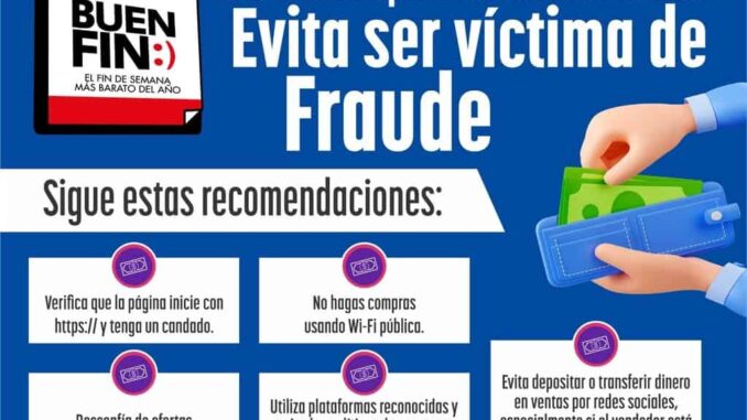 Emite Fiscalía recomendaciones para compras por el Buen Fin