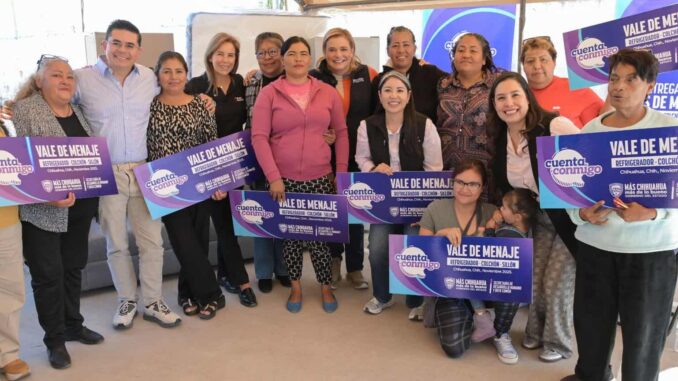 Maru Campos apoya a madres de familia afectadas por lluvias en la capital