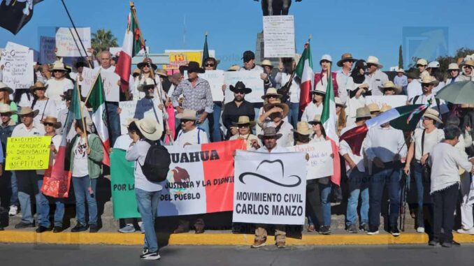 Con ¡Justicia para Manzo! y ¡Fuera Claudia! inicia Marcha del Sombrero