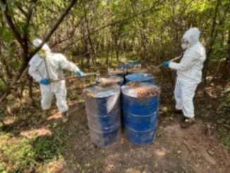 Aseguran tres mil 500 litros de químicos y destruyen artefactos explosivos improvisados