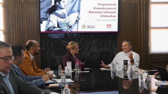 Maru Campos sostiene reunión de trabajo con el director general del Infonavit