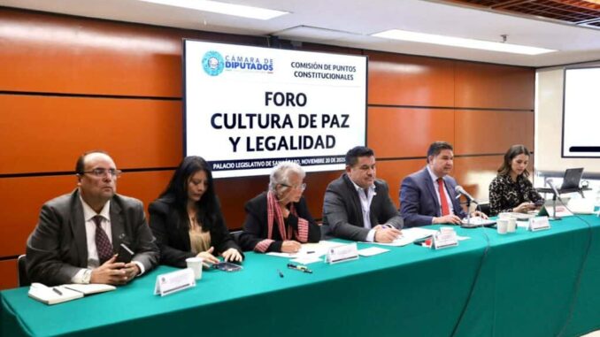 Participa Fiscal Heliodoro Araiza en Foro Cultura de Paz y Legalidad en San Lázaro