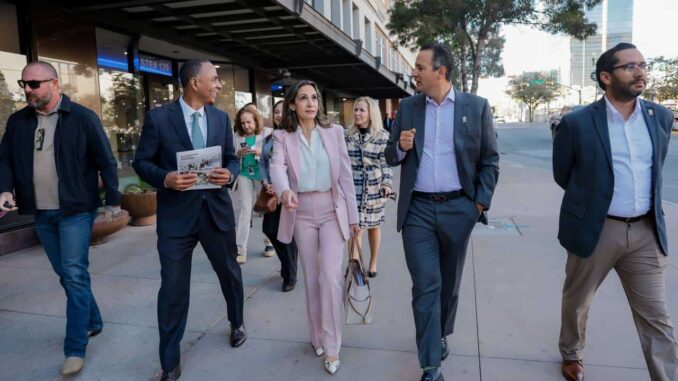 Avancemos juntos para impulsar la economía de la región: Marco Bonilla a empresarios juarenses en El Paso