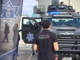 Muestra Policía Municipal su tecnología y unidades tácticas a estudiantes de Criminología