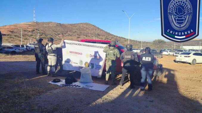 Asegura Célula BOI camioneta blindada y objetos de interés criminalístico en Matamoros