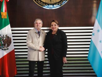 Canciller De la Fuente recibe a la presidenta de Honduras, Xiomara Castro