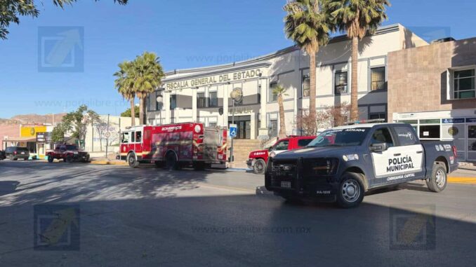 Evacúan Fiscalía del Estado por fuga en tanque estacionario