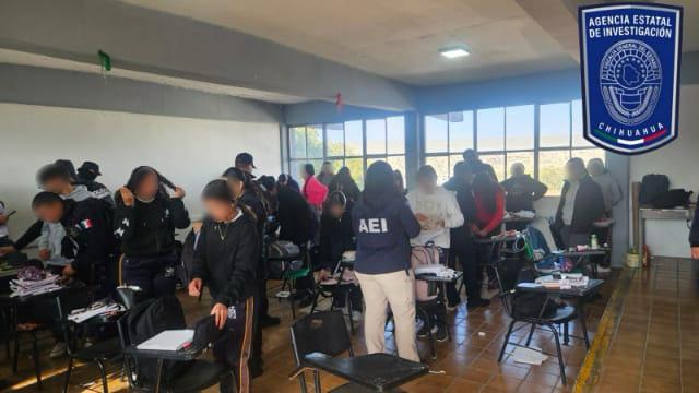 Asegura Célula BOI droga y objetos prohibidos en CETIS de San Francisco del Oro