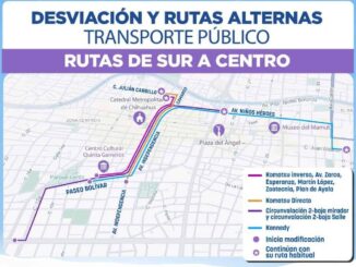 Anuncian modificaciones en rutas con motivo del Encendido del Árbol
