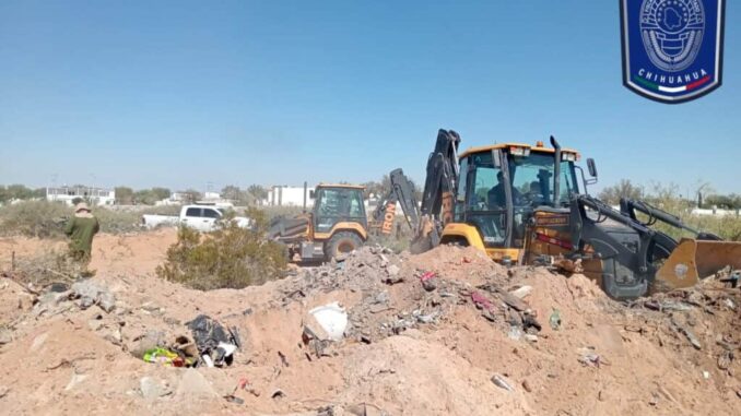 Localiza FGE osamenta durante rastreo en terreno baldío en Parajes de San José