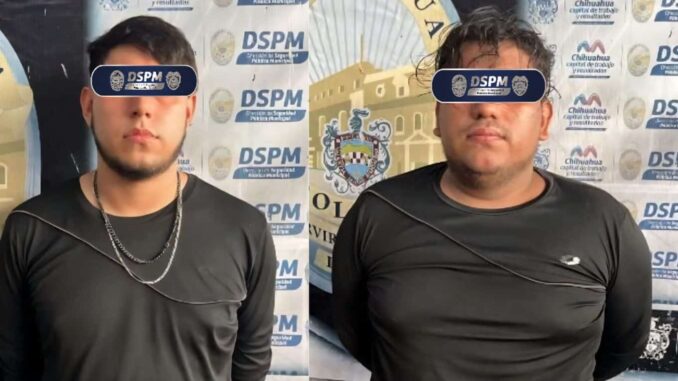 Frustra Policía Municipal asalto al norte de la ciudad y detienen a dos jóvenes