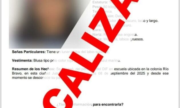 Localiza FEM sana y salva a adolescente que se ausentó en Ciudad Juárez